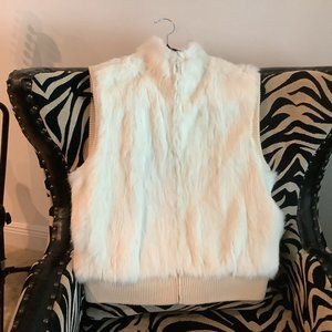 Rabbit Fur / Wool Zippered Vest